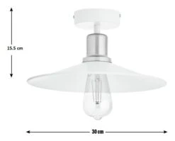 Habitat Pixie Flush To Ceiling Light - Off White -Home Furnishings Store 9478523 R E001