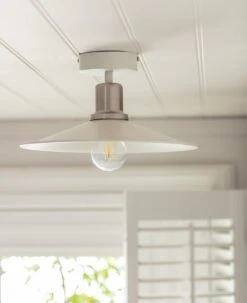 Habitat Pixie Flush To Ceiling Light - Off White -Home Furnishings Store 9478523 R Z002C