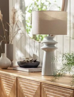 Habitat Astraeus Ceramic Table Lamp - White & Cream -Home Furnishings Store 9481307 R Z002C