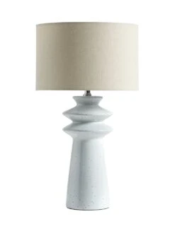 Habitat Astraeus Ceramic Table Lamp - White & Cream -Home Furnishings Store 9481307 R Z007A