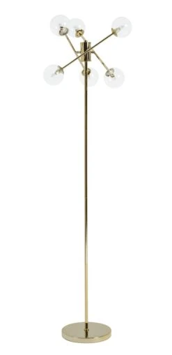 Habitat Glam 6 Light Glass Floor Lamp – Gold -Home Furnishings Store 9487916 R Z009A
