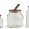 Habitat Set Of 3 Glass Jar Set -Home Furnishings Store 9491672 R Z001A