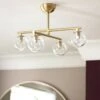 Habitat Chuck 4 Light Flush To Ceiling Light - Brushed Brass -Home Furnishings Store 9495111 R Z001A