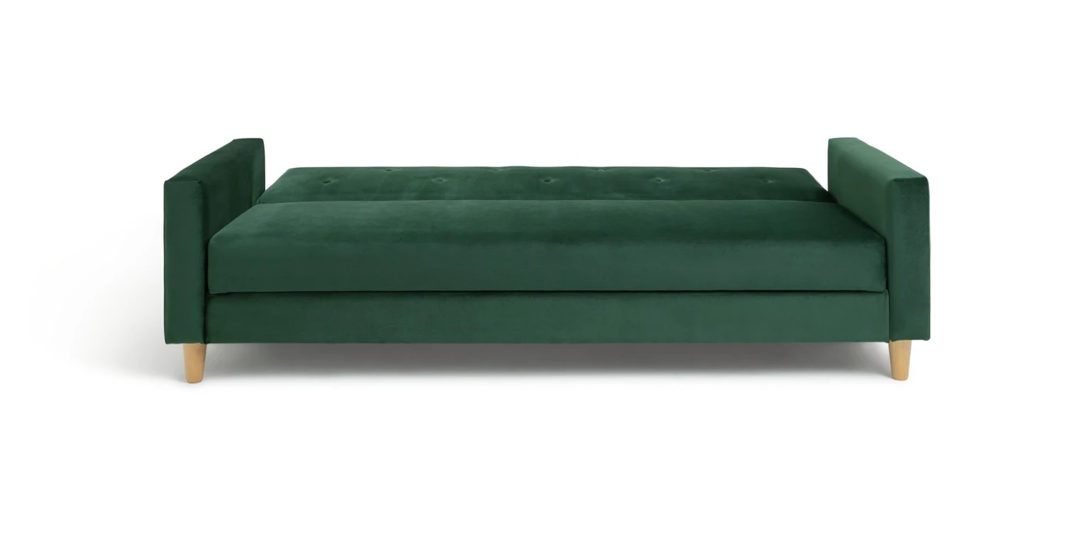 Habitat Brooks Clic Clac Storage Fabric Sofa Bed - Green 9 Habitat Brooks Clic Clac Storage Fabric Sofa Bed - Green - Image 7