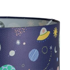 Habitat Kids Space Glow In The Dark 25cm Drum Shade - Blue -Home Furnishings Store 9508431 R Z002A