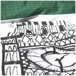 Habitat London Skyline Print Black &White Bedding Set-Single 16 Habitat London Skyline Print Black &White Bedding Set-Single -Home Furnishings Store 9511026 R Z006A