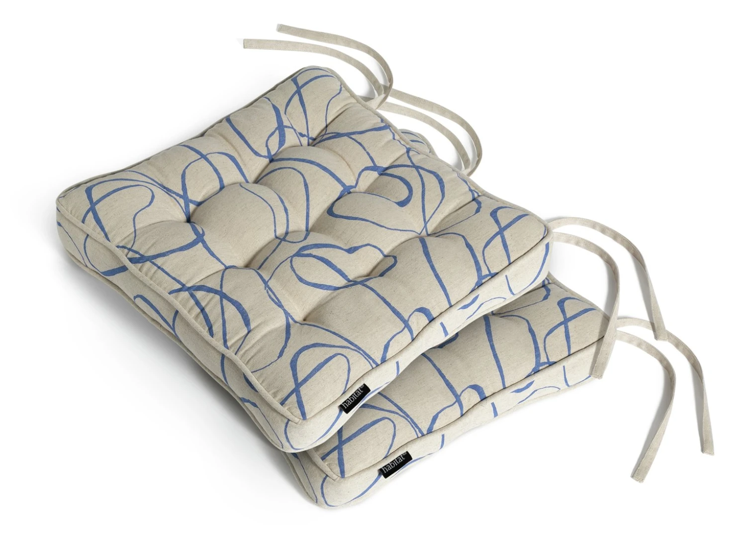 Habitat Mediterranean Pack Of 2 Seat Cushion 3 Habitat Mediterranean Pack Of 2 Seat Cushion