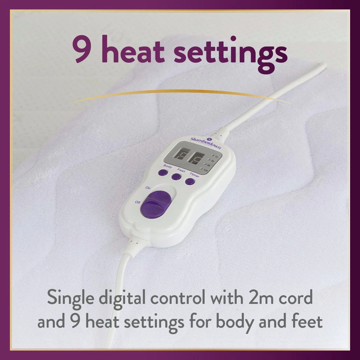 Slumberdown Perfectly Warm Luxury Electric Blanket-Double 6 Slumberdown Perfectly Warm Luxury Electric Blanket-Double - Image 4