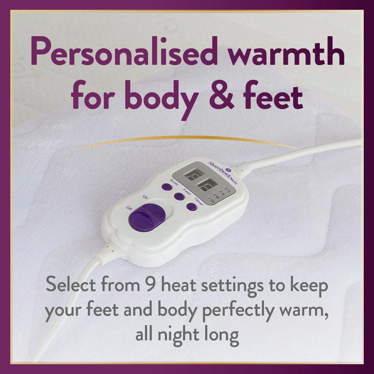 Slumberdown Perfectly Warm Luxury Electric Blanket-Double 7 Slumberdown Perfectly Warm Luxury Electric Blanket-Double - Image 5