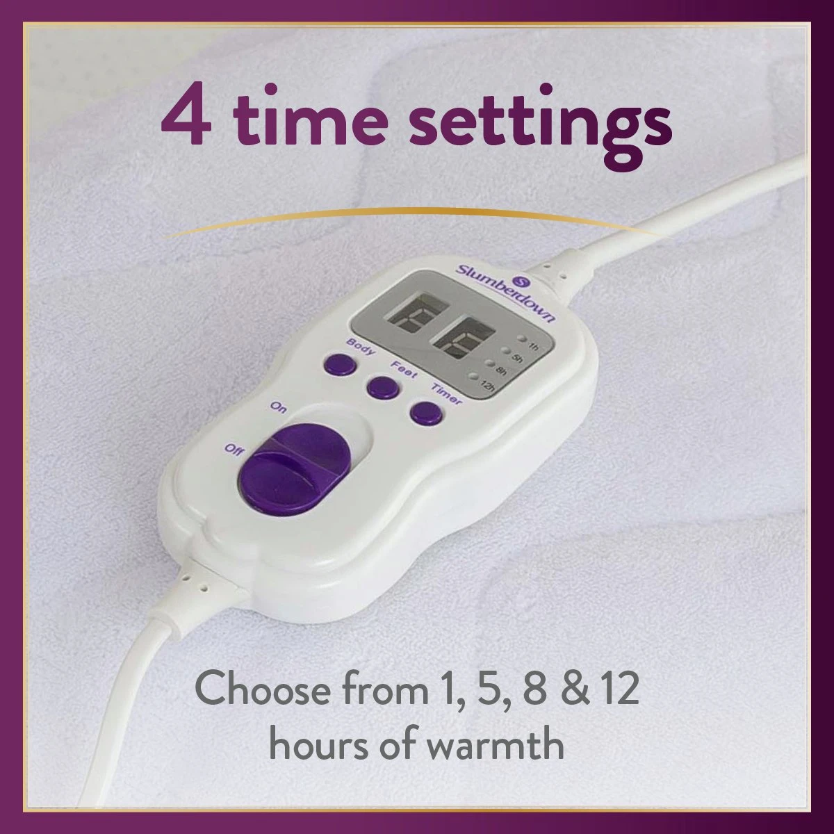 Slumberdown Perfectly Warm Luxury Electric Blanket-Double 9 Slumberdown Perfectly Warm Luxury Electric Blanket-Double - Image 7