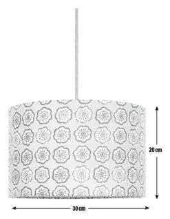 Habitat Country Floral Printed 30cm Drum Shade - Grey 11 Habitat Country Floral Printed 30cm Drum Shade - Grey -Home Furnishings Store 9521322 R E001