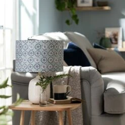 Habitat Country Floral Printed 30cm Drum Shade - Grey 14 Habitat Country Floral Printed 30cm Drum Shade - Grey -Home Furnishings Store 9521322 R Z002C
