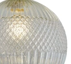 Habitat Perses Cut Glass And Brass Flush To Ceiling Light -Home Furnishings Store 9521401 R Z003A
