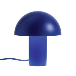 Habitat Ngami Mushroom Aluminium LED Touch Table Lamp - Blue -Home Furnishings Store 9521535 R Z006A