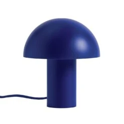 Habitat Ngami Mushroom Aluminium LED Touch Table Lamp - Blue -Home Furnishings Store 9521535 R Z007A