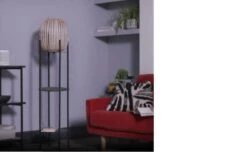Habitat Aoki Bamboo Shelved Floor Lamp -Home Furnishings Store 9521700 R Z002C