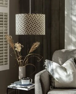 Habitat Cabin Retreat 30cm Block Shade - Green And White 13 Habitat Cabin Retreat 30cm Block Shade - Green And White -Home Furnishings Store 9523928 R Z003C