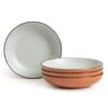Habitat Speckle 4 Piece Stoneware Pasta Bowl - Rust -Home Furnishings Store 9526169 R Z001A