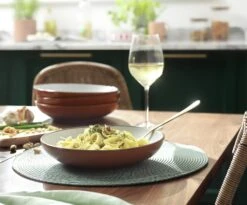 Habitat Speckle 4 Piece Stoneware Pasta Bowl - Rust -Home Furnishings Store 9526169 R Z001C