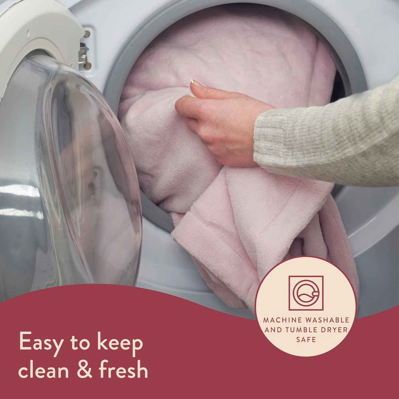 Dreamland Snuggle Up Pink Heated Throw - Large 7 Dreamland Snuggle Up Pink Heated Throw - Large - Image 5