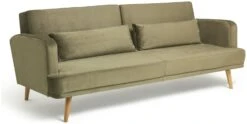 Habitat Andy Clic Clac Velvet Sofa Bed - Sage -Home Furnishings Store 9531082 R Z003A