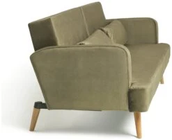 Habitat Andy Clic Clac Velvet Sofa Bed - Sage -Home Furnishings Store 9531082 R Z004A