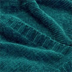 Habitat Chenille Throw - Teal Blue - 125x150cm -Home Furnishings Store 9532115 R Z002A
