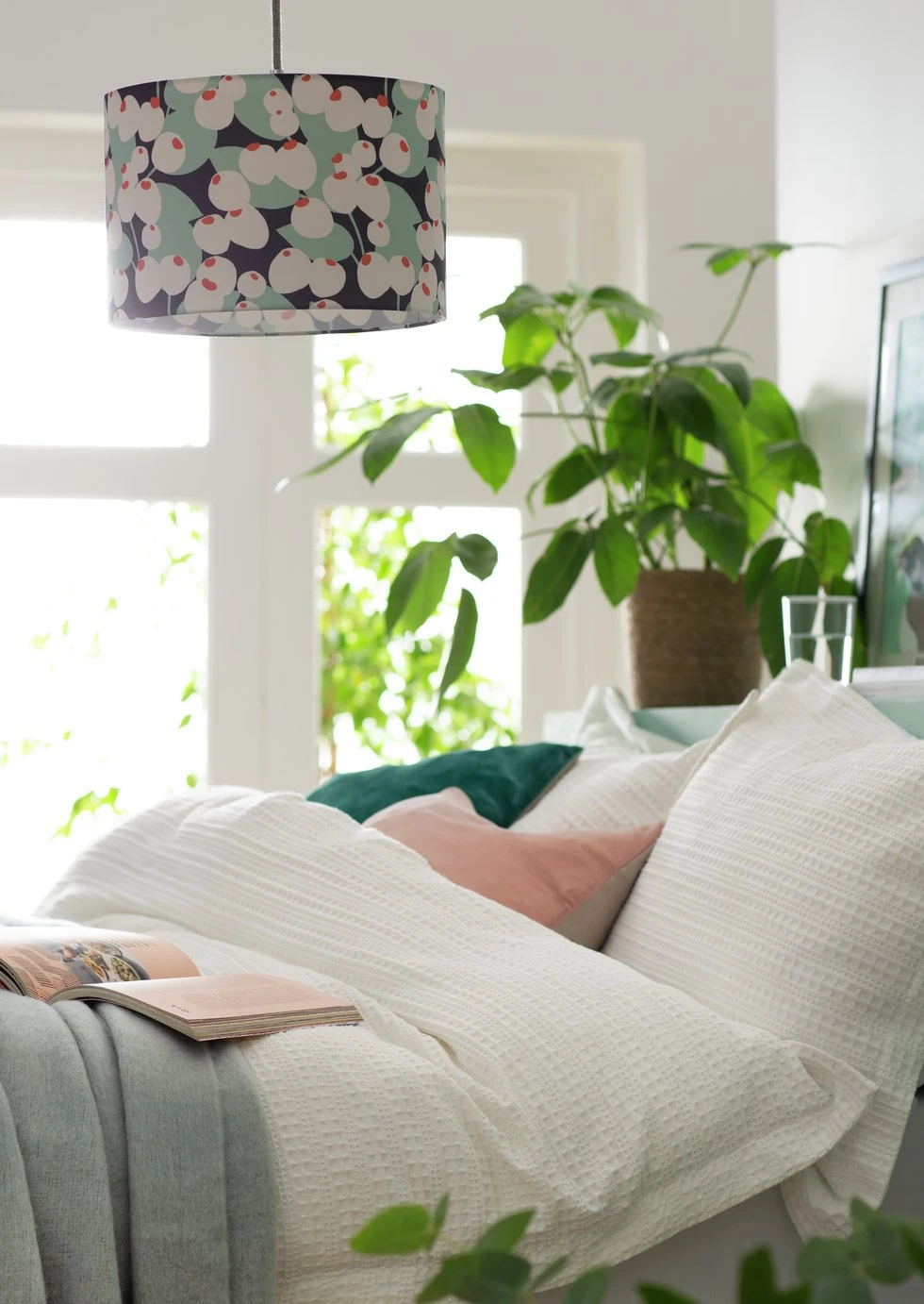 Habitat Cruz Scandi Printed 30cm Drum Shade 8 Habitat Cruz Scandi Printed 30cm Drum Shade - Image 6