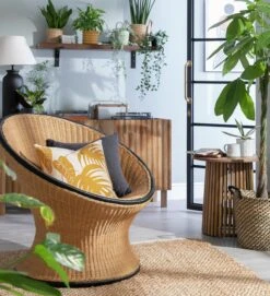 Habitat Koba Rattan Accent Chair - Natural -Home Furnishings Store 9533279 R Z001C