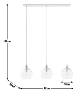 Habitat Coleman Metal 3 Light Bar Pendant Light - Copper -Home Furnishings Store 9536128 R E001
