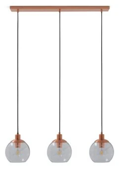 Habitat Coleman Metal 3 Light Bar Pendant Light - Copper -Home Furnishings Store 9536128 R Z001C