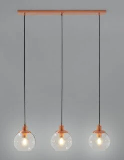 Habitat Coleman Metal 3 Light Bar Pendant Light - Copper -Home Furnishings Store 9536128 R Z002C