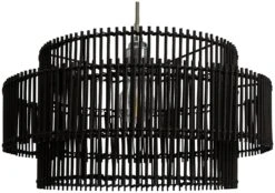 Habitat Bamboo 2 Tier Pendant Shade - Black 11 Habitat Bamboo 2 Tier Pendant Shade - Black -Home Furnishings Store 9537653 R Z002A