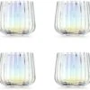 Habitat Iridescent Lustre Set Of 4 Fluted Tumblers -Home Furnishings Store 9538119 R Z001A