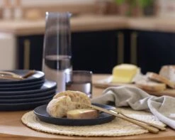 Habitat Addison 4 Piece Stoneware Side Plate - Blue -Home Furnishings Store 9541883 R Z001C