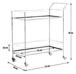 Habitat Monroe Drinks Trolley - Black -Home Furnishings Store 9547801 R E001