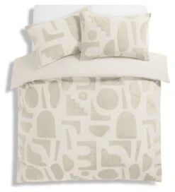 Habitat Velvet Panel Jacquard Shapes Bedding Set - Single -Home Furnishings Store 9548446 R Z002A