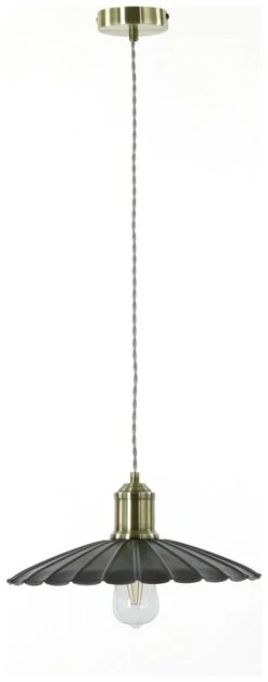 Habitat Pixie Pewter Metal Pendant Light - Nickel Finish -Home Furnishings Store 9551835 R Z001C
