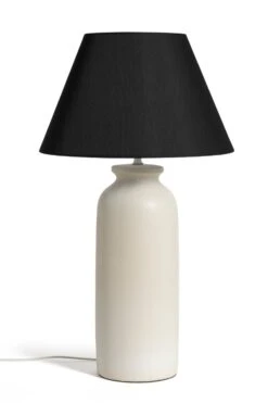 Habitat Hashi Ceramic Table Lamp - Off White & Black -Home Furnishings Store 9553273 R Z001C