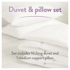 Slumberdown Duvet Days 10.5 Tog Duvet And Pillow Set -Single -Home Furnishings Store 9554911 R Z003A