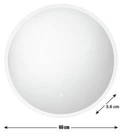Habitat Circle Backlight LED Mirror - White 11 Habitat Circle Backlight LED Mirror - White -Home Furnishings Store 9559246 R E001