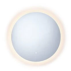 Habitat Circle Backlight LED Mirror - White 12 Habitat Circle Backlight LED Mirror - White -Home Furnishings Store 9559246 R Z002A