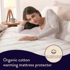 Dreamland Organic Cotton Warming Mattress Protector-Single 23 Dreamland Organic Cotton Warming Mattress Protector-Single -Home Furnishings Store 9560321 R Z002A 1