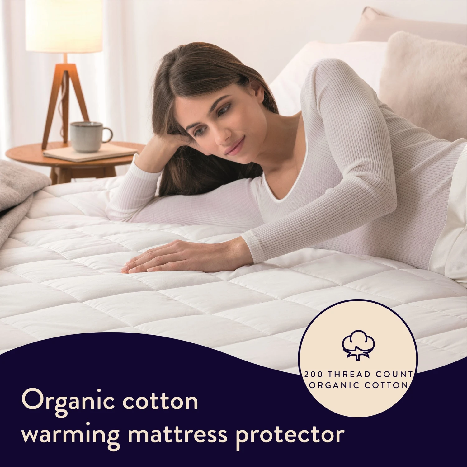 Dreamland Organic Cotton Warming Mattress Protector-Single 12 Dreamland Organic Cotton Warming Mattress Protector-Single - Image 10
