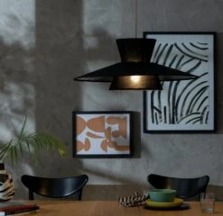 Habitat Linen Otton 2 Tier Easy Fit Shade - Black -Home Furnishings Store 9561478 R Z002C