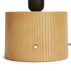 Habitat Modern Scandi Touch Table Lamp - Ash Grey & Oak -Home Furnishings Store 9561887 R Z003A