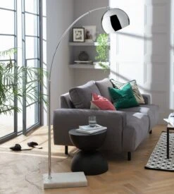 Habitat Nalone Arc Floor Lamp – Chrome & Marble 19 Habitat Nalone Arc Floor Lamp – Chrome & Marble -Home Furnishings Store 9562415 R Z002C