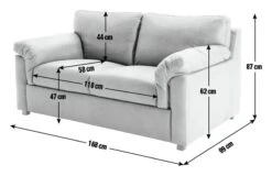 Habitat Florence Leather 2 Seater Sofa - Tan -Home Furnishings Store 9562532 R E001