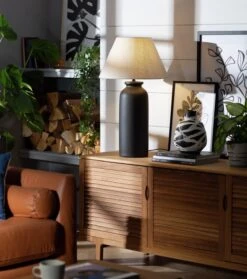 Habitat Hashi Ceramic Table Lamp - Black & Beige 19 Habitat Hashi Ceramic Table Lamp - Black & Beige -Home Furnishings Store 9563603 R Z002C