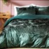Habitat Feather Velvet Green Bedding Set - Double -Home Furnishings Store 9564798 R Z001A